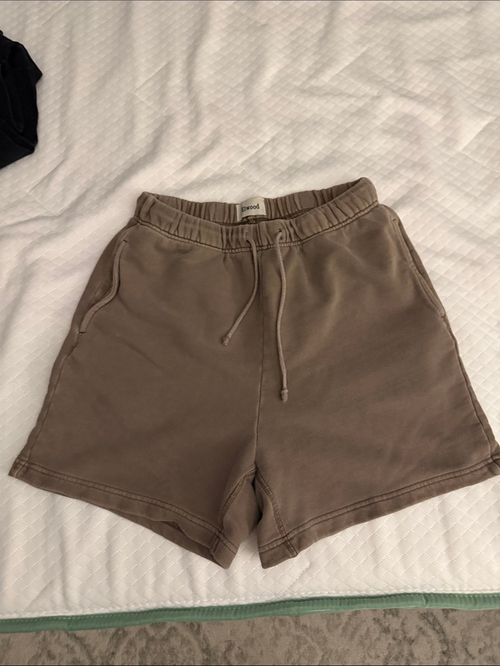 Ewood Men's Athletic Drawstring Shorts in Taupe